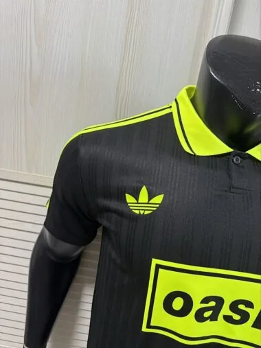 2025/26 AD x Oasis Tour Jacquard Black and Green font 25 Player Version Jersey (S-2XL)