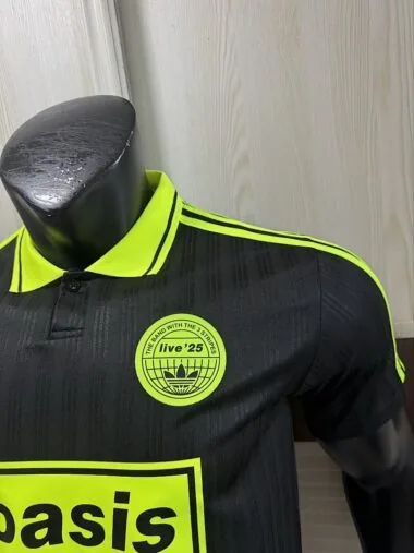 2025/26 AD x Oasis Tour Jacquard Black and Green font 25 Player Version Jersey (S-2XL)