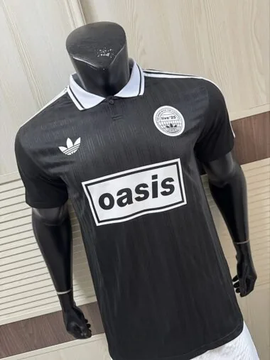 2025/26 AD x Oasis Tour Jacquard Black font 25 Player Version Jersey (S-2XL)