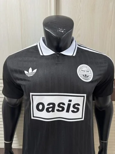 2025/26 AD x Oasis Tour Jacquard Black font 25 Player Version Jersey (S-2XL)