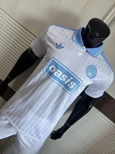 2025/26 AD x Oasis Tour Jacquard Blue and White font 25 Player Version Jersey (S-2XL)