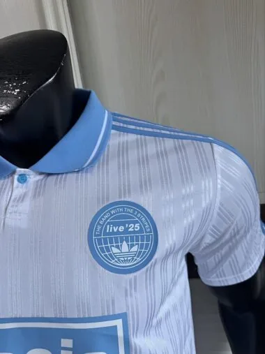 2025/26 AD x Oasis Tour Jacquard Blue and White font 25 Player Version Jersey (S-2XL)