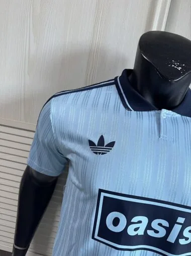 2025/26 AD x Oasis Tour Jacquard Blue font 25 Player Version Jersey (S-2XL)