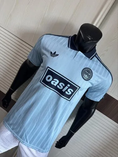 2025/26 AD x Oasis Tour Jacquard Blue font 25 Player Version Jersey (S-2XL)