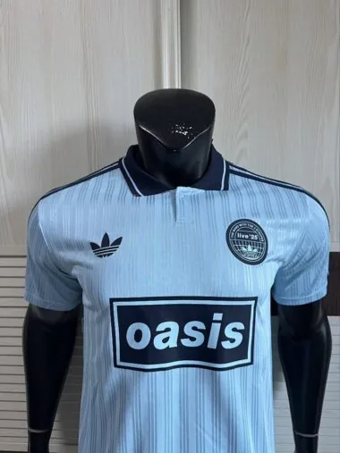 2025/26 AD x Oasis Tour Jacquard Blue font 25 Player Version Jersey (S-2XL)