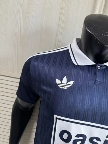 2025/26 AD x Oasis Tour Jacquard Dark Blue font 25 Player Version Jersey (S-2XL)