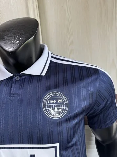 2025/26 AD x Oasis Tour Jacquard Dark Blue font 25 Player Version Jersey (S-2XL)