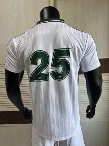 2025/26 AD x Oasis Tour Jacquard Green and White font 25 Player Version Jersey (S-2XL)