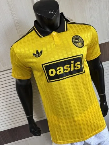 2025/26 AD x Oasis Tour Jacquard Yellow font 25 Player Version Jersey (S-2XL)