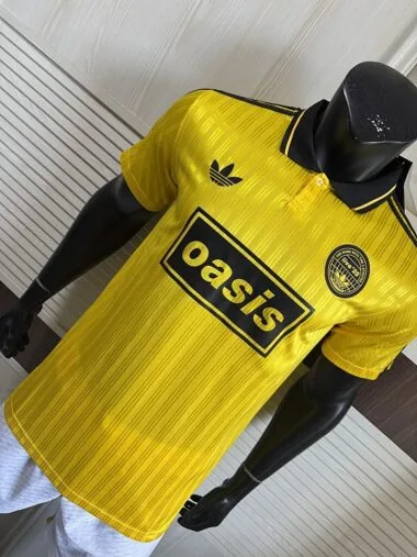 2025/26 AD x Oasis Tour Jacquard Yellow font 25 Player Version Jersey (S-2XL)