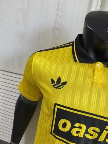 2025/26 AD x Oasis Tour Jacquard Yellow font 25 Player Version Jersey (S-2XL)