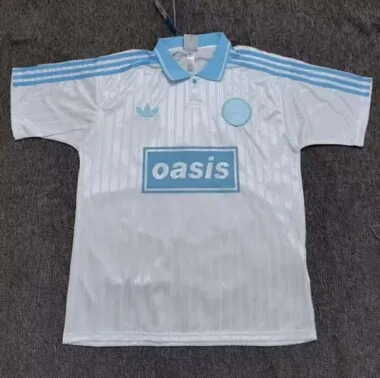 2025/26 AD x Oasis Tour Jacquard white with light blue font 25 Jersey