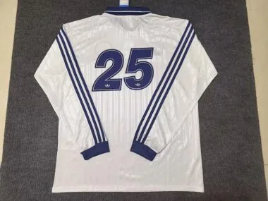 2025/26 Adidas x Oasis Tour Jacquard 25 wihte with purple long sleeves Jersey (S-4XL)