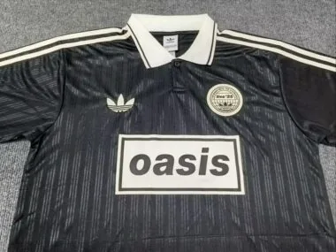 25-26 Adi x Oasis Tour Jacquard Black Jersey