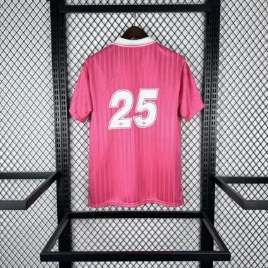 25-26 Adidas x Oasis Tour Jacquard pink with font 25 Jersey (S-4XL)