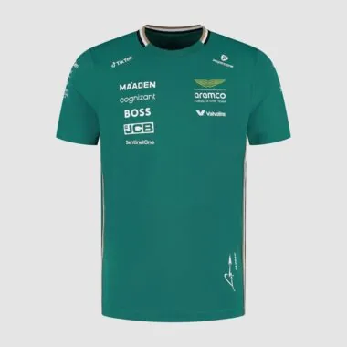 Maglia da rugby Aston Martin verde #14 del 2025