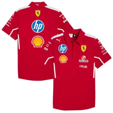 Jersey de cuello alto rojo Ferrari F1 2025
