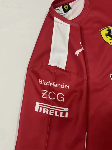 2025 Ferrari red round neck F1