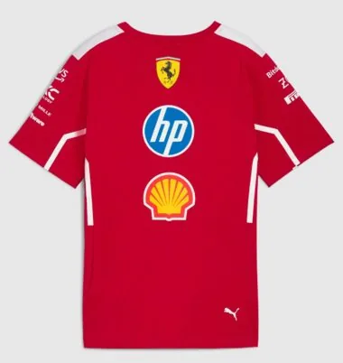 2025 Ferrari red round neck F1