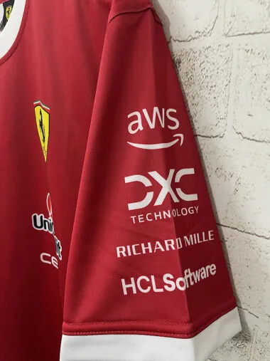 2025 Ferrari red round neck F1
