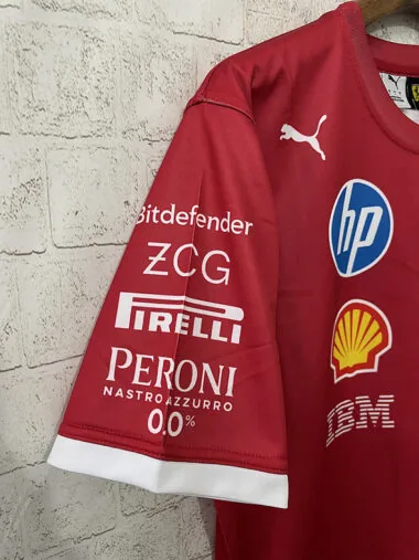 2025 Ferrari red round neck F1