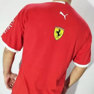 2025 Ferrari red round neck F1
