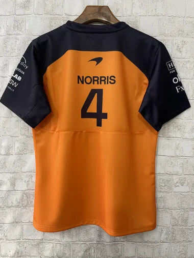 2025 McLaren orange round neck F1