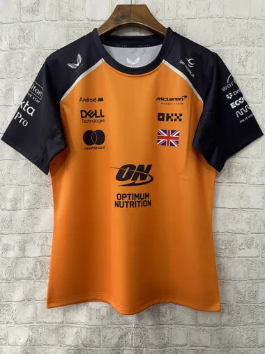 2025 McLaren orange round neck F1