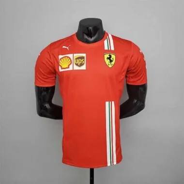 F1 Formula One; Ferrari racing suit red