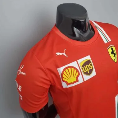 F1 Formula One; Ferrari racing suit red