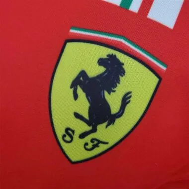 F1 Formula One; Ferrari racing suit red