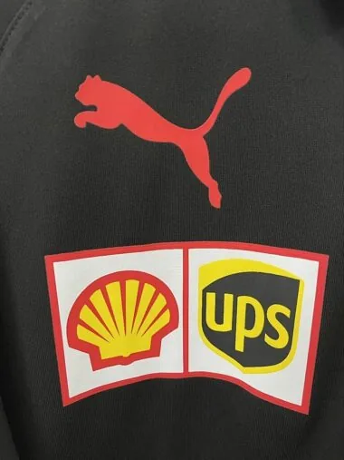 Polo Ferrari F1 nera 2025 (taglie S-3XL)