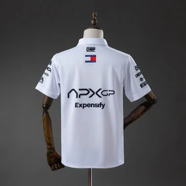 Mercedes 2025 White F1 polo (S-3XL)