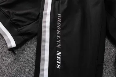 2122 NBA Brooklyn Nets Hooded Jacket Kit Black