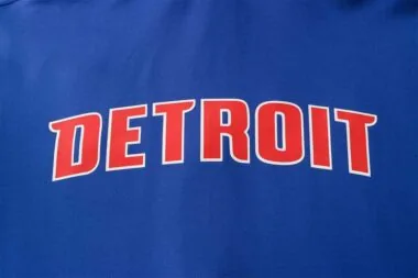 2122 NBA Detroit Pistons Hooded Jacket Kit Light Blue