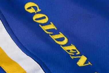 2122 NBA Golden State Warriors Hooded Jacket Kit Light Blue