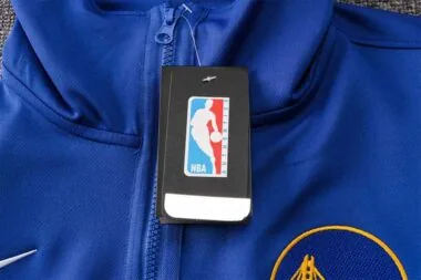 2122 NBA Golden State Warriors Hooded Jacket Kit Light Blue
