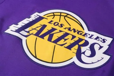 2122 NBA Los Angeles Lakers Hooded Jacket Kit Light Purple