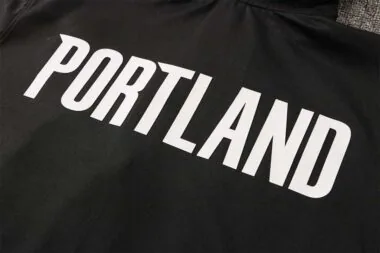 2122 NBA Portland Trail Blazers Hooded Jacket Kit Light Black