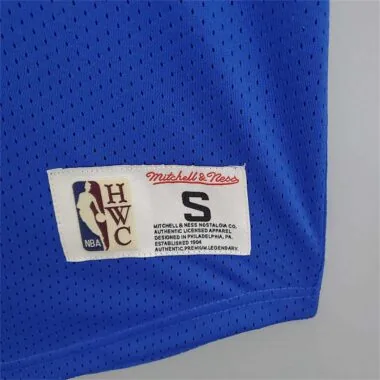 Mitchellness 76ers Blue No. 3 Iverson Retro Mesh Short Sleeve (S-XXL)