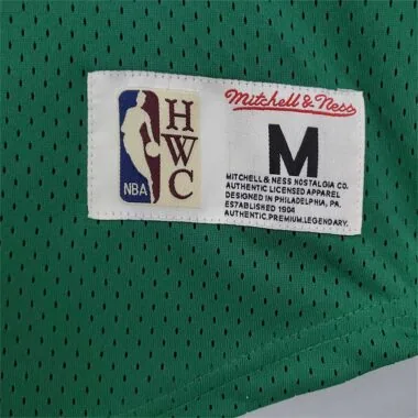 Mitchellness Celtics Green No. 33 Bird Retro Mesh Short Sleeve