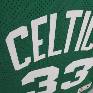 Mitchellness Celtics Green No. 33 Bird Retro Mesh Short Sleeve