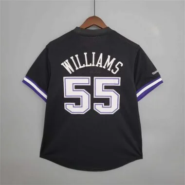 Mitchellness Kings No. 55 White Chocolate Williams Retro Mesh Short Sleeve