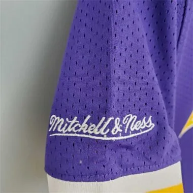 Mitchellness Lakers Purple No. 8 BRYANT Retro Mesh Short Sleeve