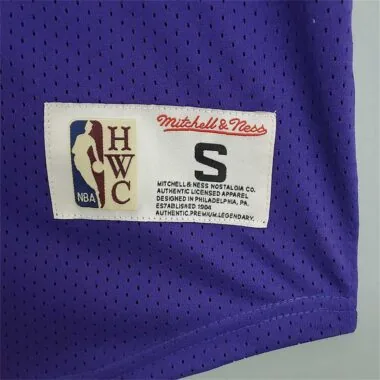 Mitchellness Lakers Purple No. 8 BRYANT Retro Mesh Short Sleeve