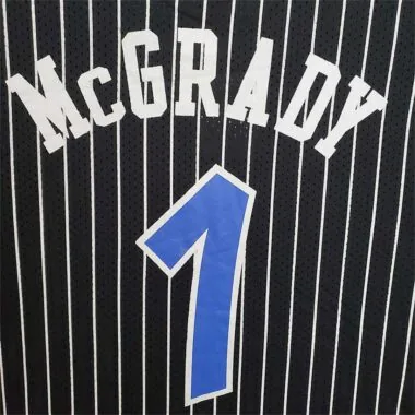 Mitchellness Magic Black No. 1 McGrady Retro Mesh Short Sleeve