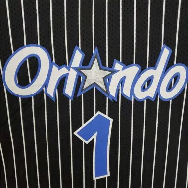 Mitchellness Magic Black No. 1 McGrady Retro Mesh Short Sleeve