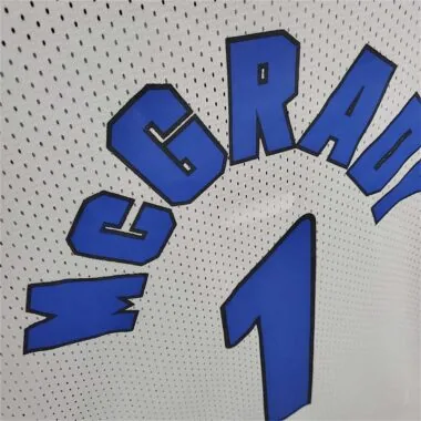 Mitchellness Magic White No. 1 McGrady Retro Mesh Short Sleeve
