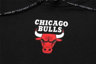 NBA Sweater Chicago Bulls Ape-Man Co-branded Black