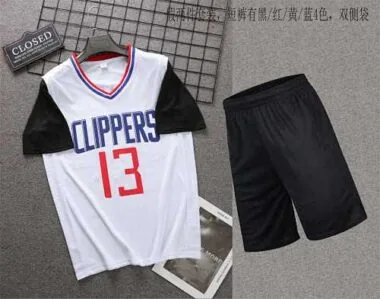 Falsas camisetas de dos piezas: n.º 2 y n.º 13 de los Clippers